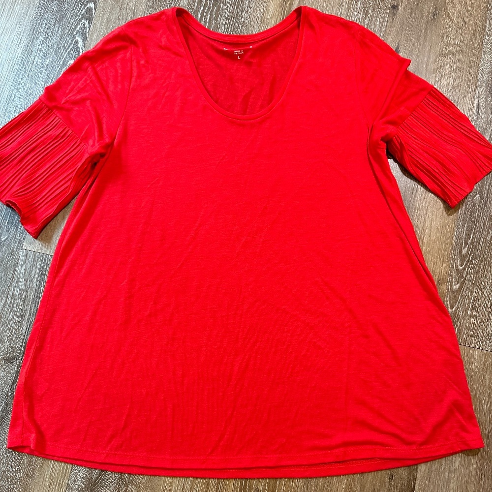 Loft Ruffle Sleeve Top